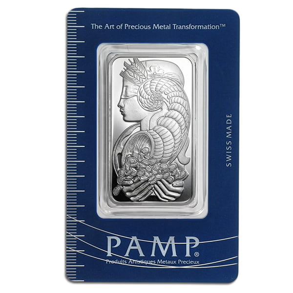 1 Oz PAMP Suisse Silver Bars for Sale - Money Metals
