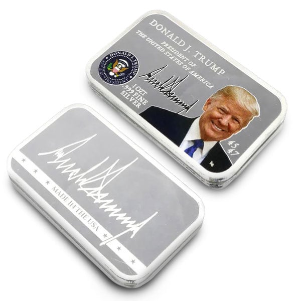 Trump Presidential Silver Bar (Colorized) - 1 Troy Ounce