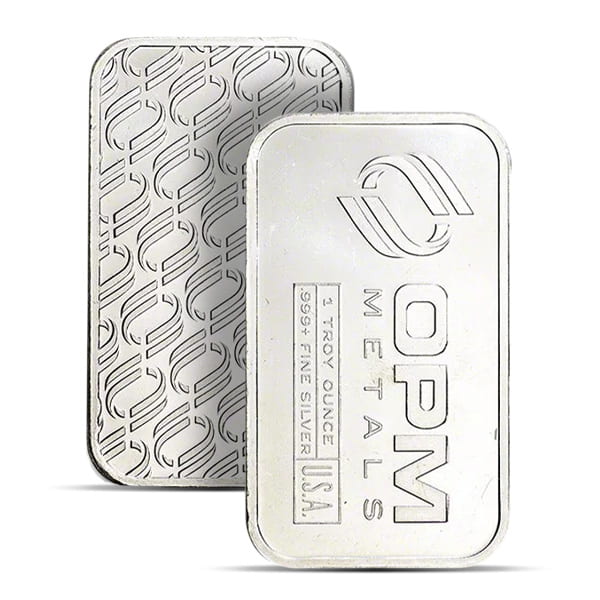 1 Ounce Silver Bar - .999 Pure (Secondary Market)