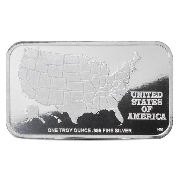 Florida State Flag Silver Bar (Colorized) - 1 Troy Ounce, .999 Pure
