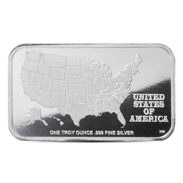 Texas State Flag Silver Bar (Colorized) - 1 Troy Ounce, .999 Pure