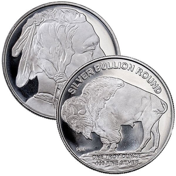 1 Oz Silver Buffalo Round