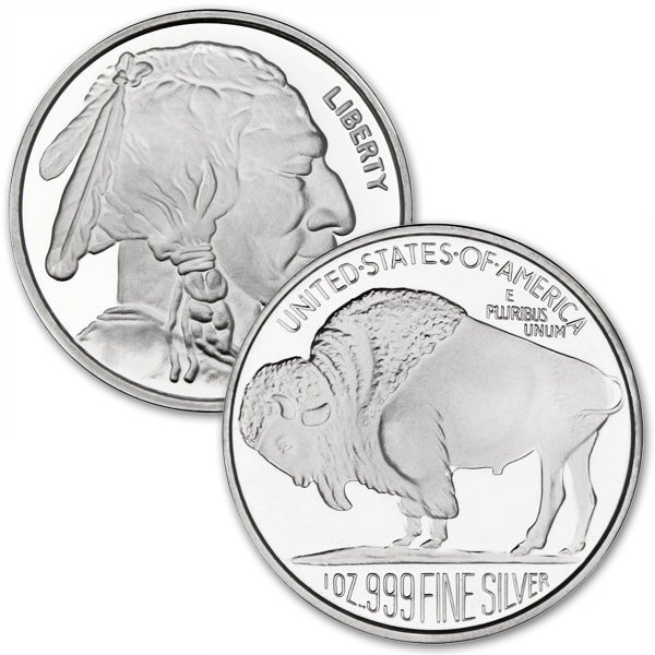Silver Buffalo Rounds Buy 1 Oz Silver Rounds Money Metals 