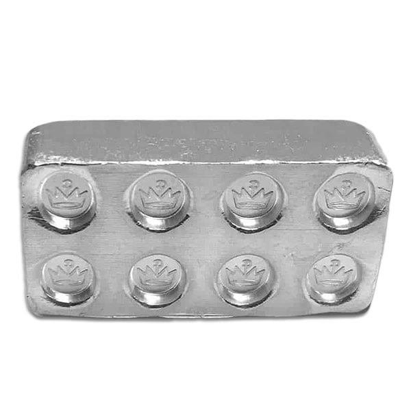 1 Oz Building Block Bar (2 x 4) - .999 Pure Silver