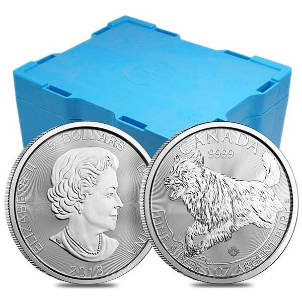 Canadian Predator Series - 2018 WOLF, 1 Troy Oz, .9999 Silver