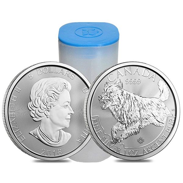 Canadian Predator Series - 2018 WOLF, 1 Troy Oz, .9999 Silver