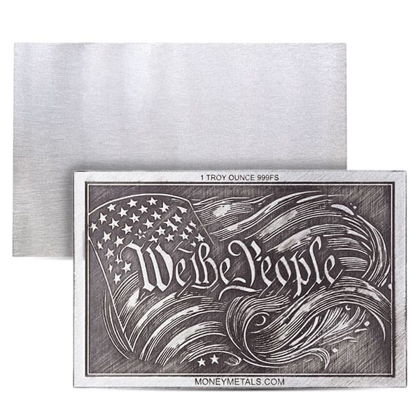 We The People Silver Card - 1 Troy Ounce, .999 Pure