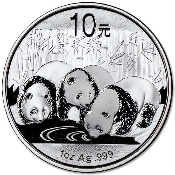 Chinese Silver Panda, RANDOM Date 1 Oz, .999 Pure