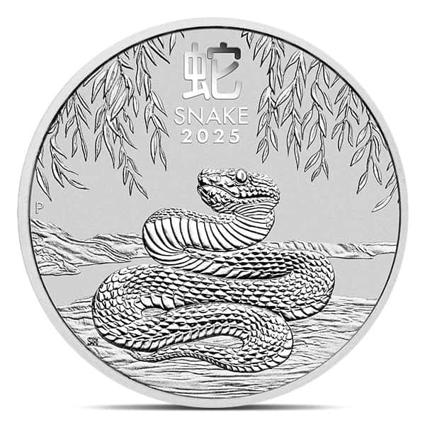 Perth Mint Lunar Series - 2025 Year of the Snake, 1 Oz .9999 Silver