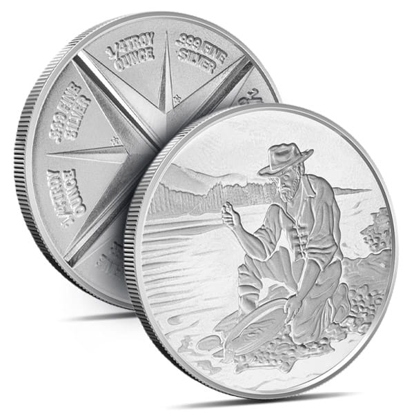 Goldpanner - 1 Troy Ounce Divisible Silver Round, .999 Pure