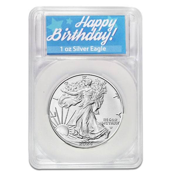 Silver American Eagle - In Happy Birthday Capsule