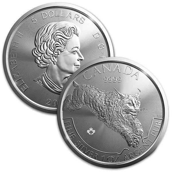 Canadian Predator Series - 2017 LYNX, 1 Troy Oz, .9999 Silver