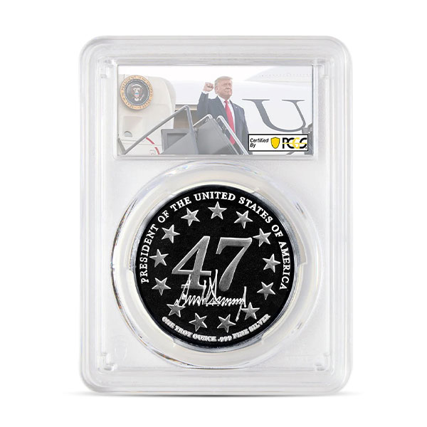 President Trump Victory Silver Medallion (PCGS Certified) - 1 Troy