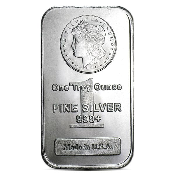 How much is 10 troy ounces of 999 silver worth Morgan Silver Bars 1 Oz Troy Weight 999 Pure Money Metals Exchange