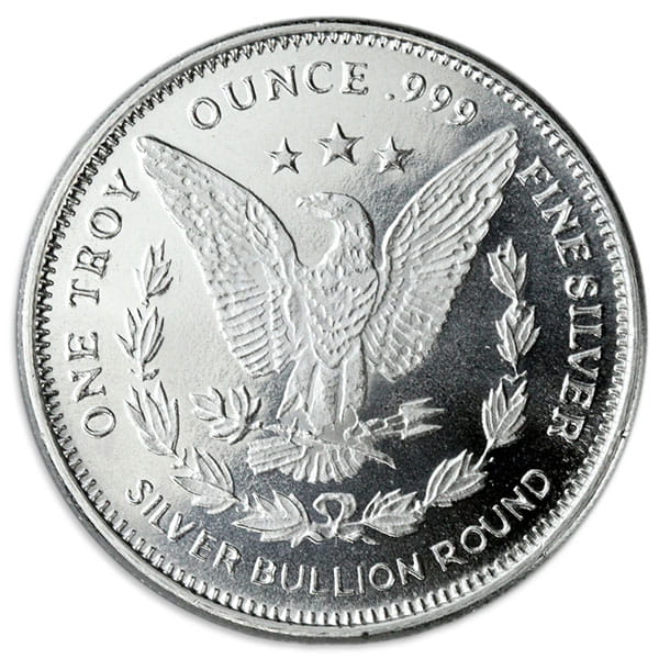 Morgan Silver Round - 1 Troy Ounce, .999 Pure