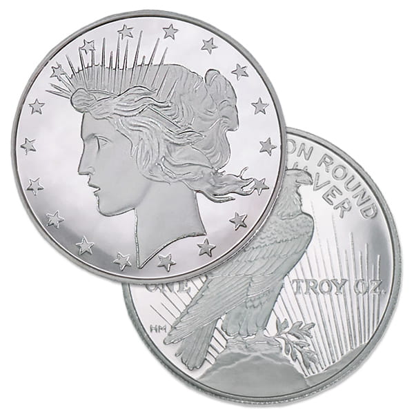 Peace Silver Round - 1 Troy Ounce, .999 Pure
