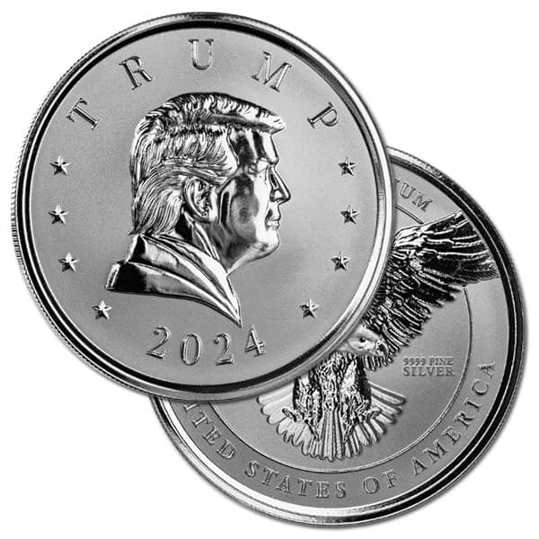 Trump 2024 - 1 Oz Silver Presidential Medal, .9999 Pure