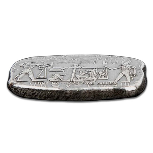Egyptian Anubis 1 Oz Silver Relic BAR - .999 Pure