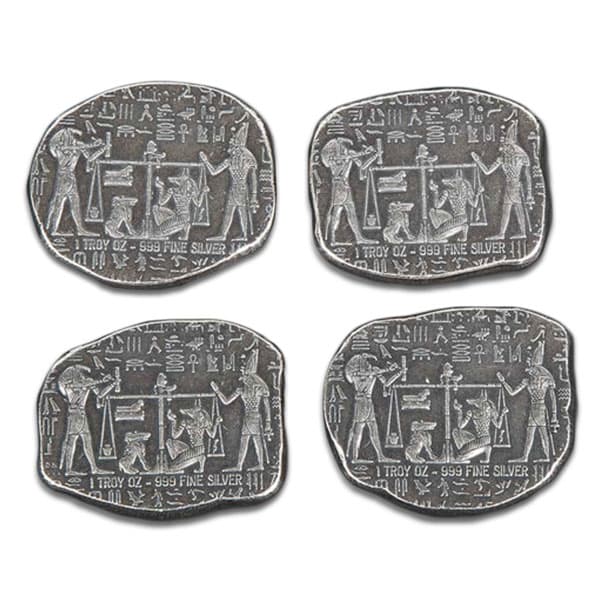 Egyptian Anubis 1 Oz Silver Relic BAR - .999 Pure