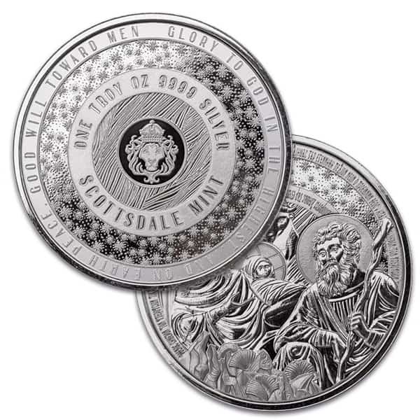 Bethlehem Nativity Silver Round - 1 Troy Ounce, .999 Pure