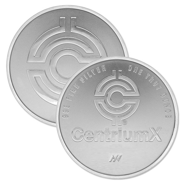 CentriumX (Asahi) Silver Round - 1 Troy Ounce, .999 Pure