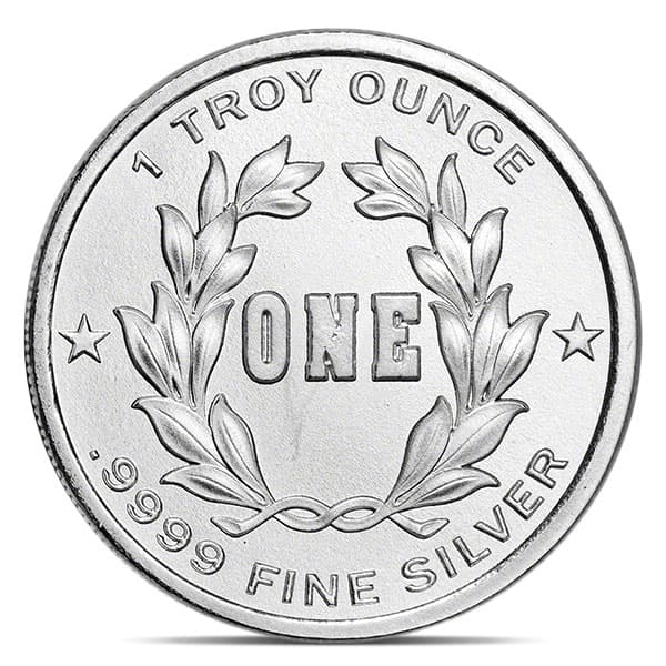 Christmas Barn Themed Silver Round - 1 Troy Ounce, .999 Pure