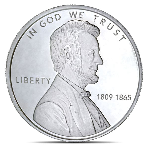 Lincoln Silver Round - 1 Troy Ounce, .999 Pure