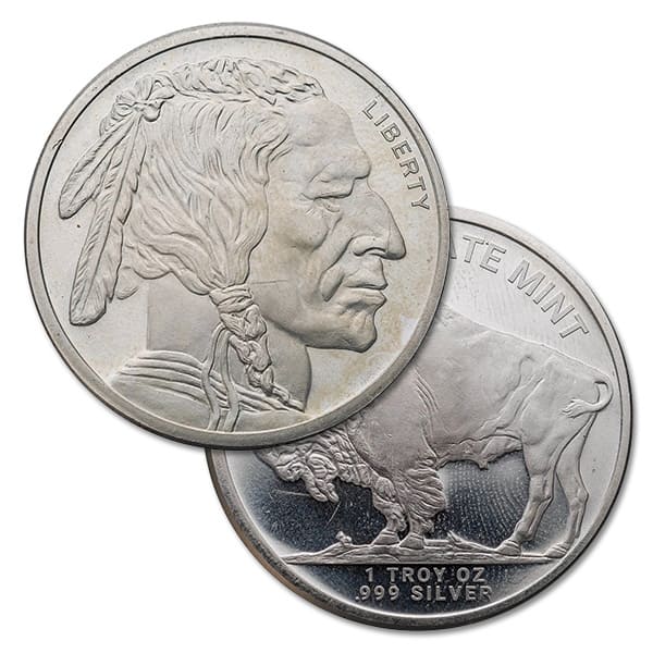 Round Pure 1oz-silver-round-random-design