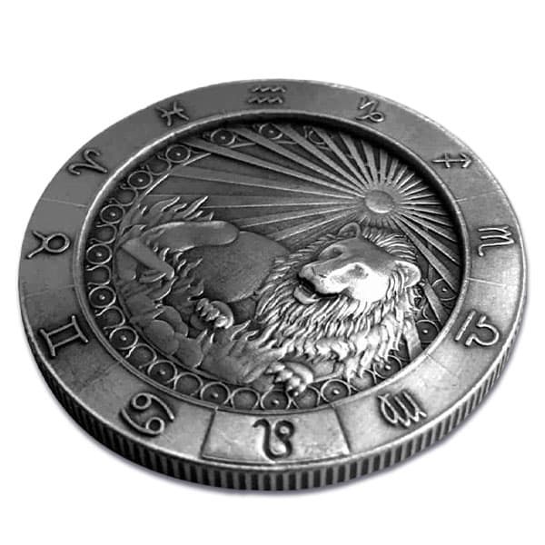 Leo the Lion 1 Oz Zodiac Silver Round - .999 Pure