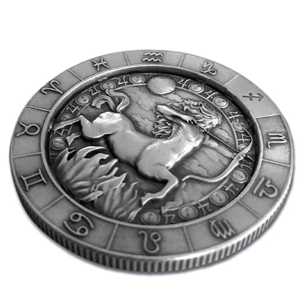 Sagittarius the Archer 1 Oz Zodiac Silver Round - .999 Pure