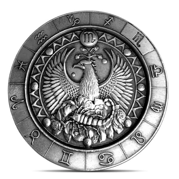 Scorpio the Scorpion 1 Oz Zodiac Silver Round - .999 Pure