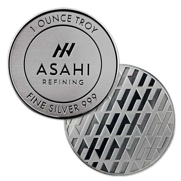 Asahi Silver Round - 1 Troy Ounce, .999 Pure