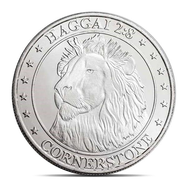 Cornerstone Mint Lion Round - .999 Pure Silver, 1 Troy Oz