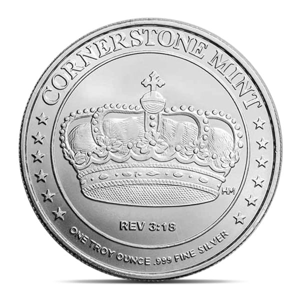 Cornerstone Mint Lion Round - .999 Pure Silver, 1 Troy Oz