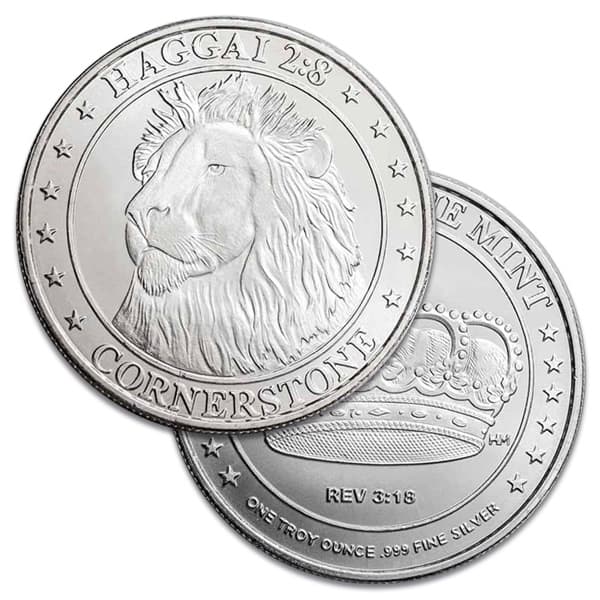 Cornerstone Mint Lion Round - .999 Pure Silver, 1 Troy Oz