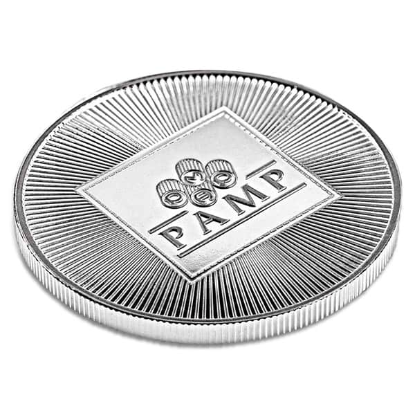 PAMP Suisse Silver Round - 1 Troy Ounce, .999 Pure