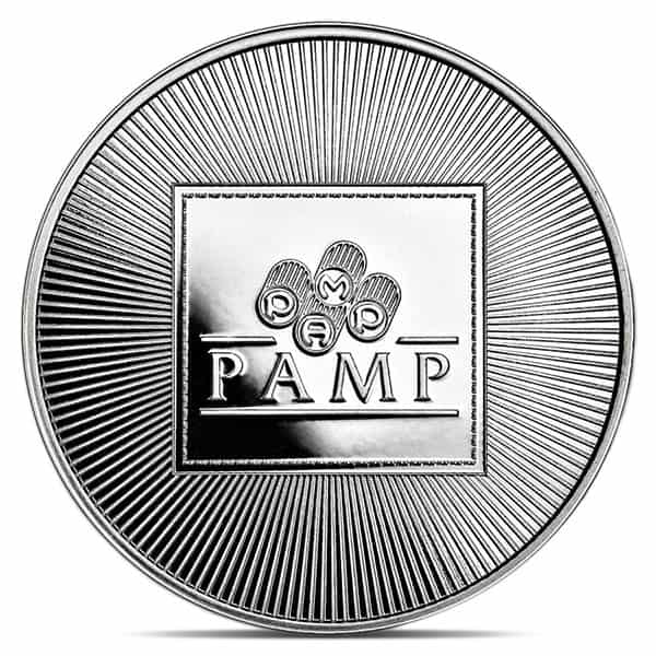 PAMP Suisse Silver Round - 1 Troy Ounce, .999 Pure