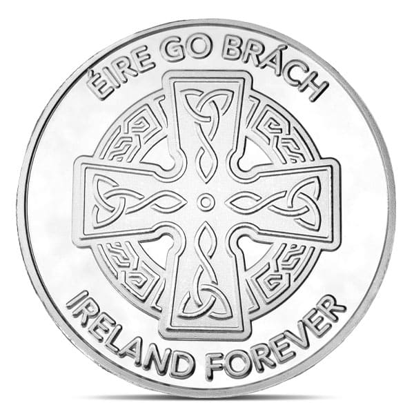 Irish Shamrock 1 Oz Silver Round