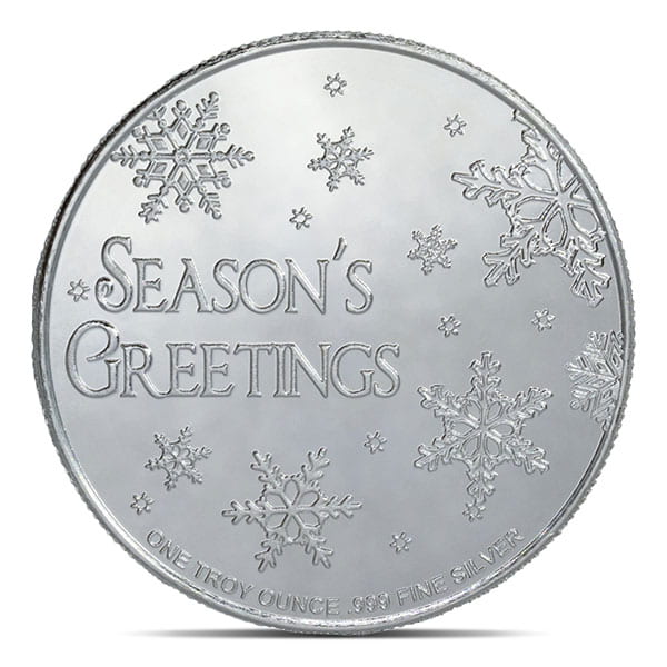 Colorized Rudolph 1 Troy Oz Silver Round - .999 Pure