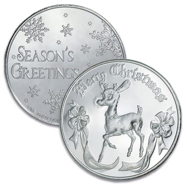Rudolph Silver Round - 1 Troy Ounce, .999 Pure