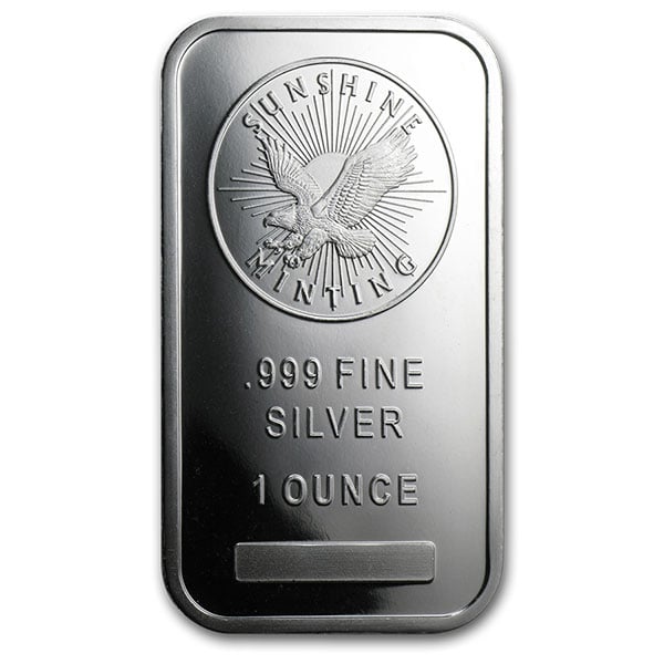 Sunshine Mint 1 oz Silver bars for sale - Money Metals Exchange