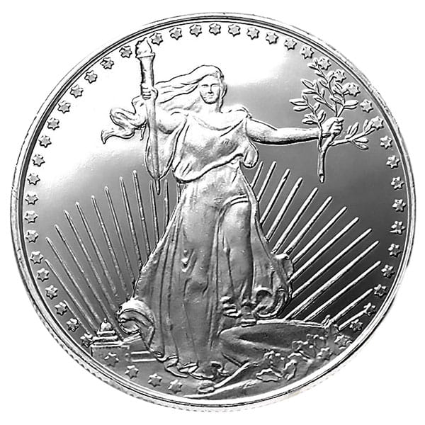 St. Gaudens Silver Round - 1 Troy Ounce, .999 Pure thumbnail
