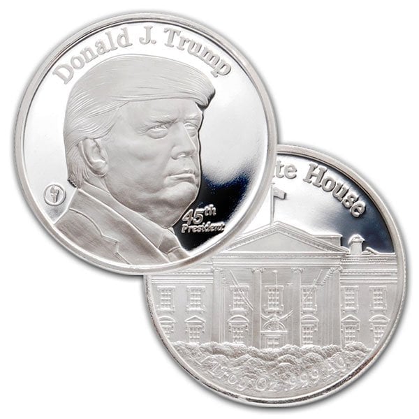 President Trump - .999 Pure Silver 1 Oz Round thumbnail