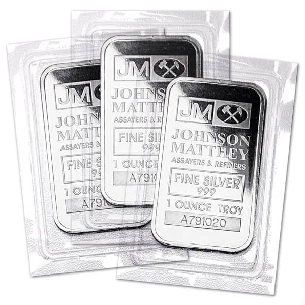 Johnson Matthey 1 Oz Silver Bars