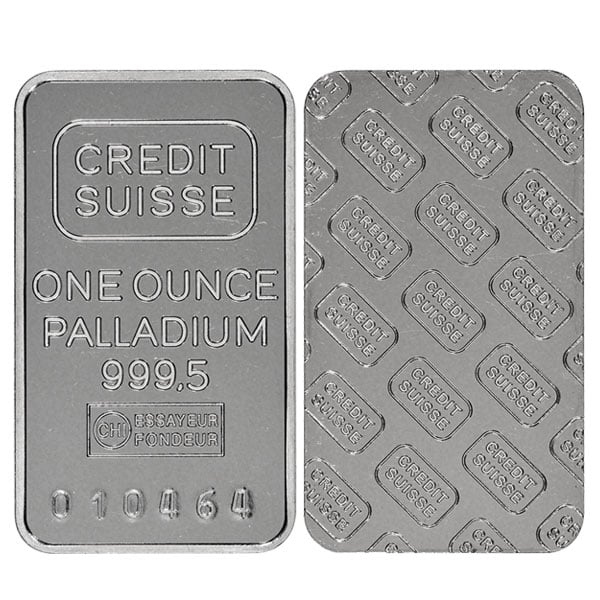 1 Oz Palladium Bar (Brand Our Choice)