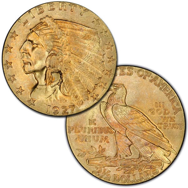 $2.50 Indian Head Gold Coin - .1209 Troy Ounce Gold Content thumbnail