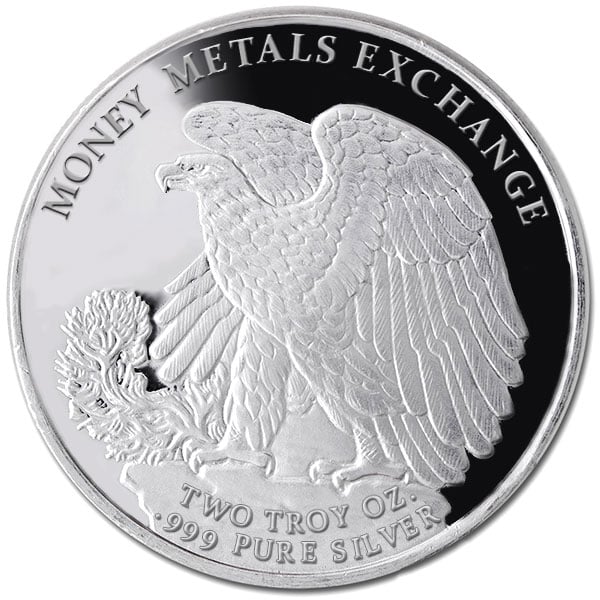 2 Ounce Walking Liberty - .999 Pure Silver Round