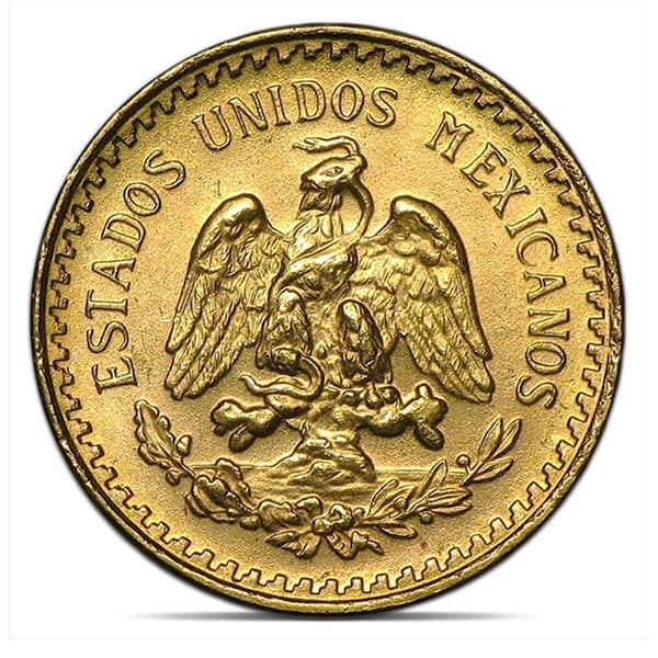 Mexican 2.5 Peso, .0603 Ounces Gold Content