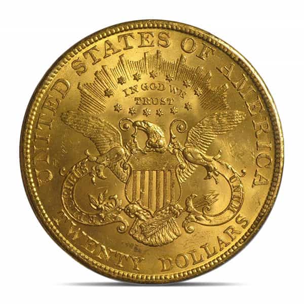 MS64 Graded $20 Liberty U.S. Gold Coin (PCGS / NGC) - Random Dates