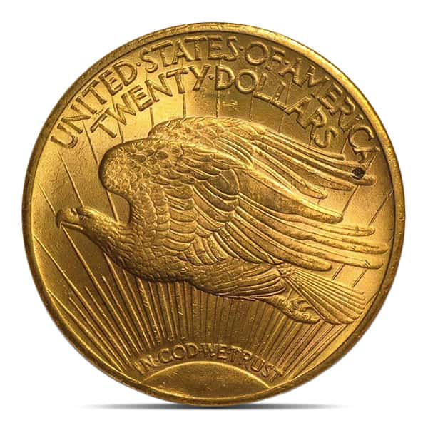MS62 Graded St. Gaudens $20 U.S. Gold Coin (PCGS / NGC) - Random Dates